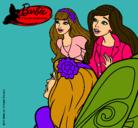 Dibujo Barbie y sus amigas sorprendidas pintado por lurdes22