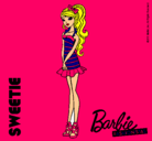 Dibujo Barbie Fashionista 6 pintado por ana132543545