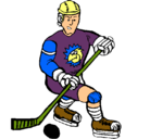 Dibujo Jugador de hockey sobre hielo pintado por 33554466