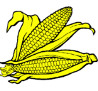 Dibujo Mazorca de maíz pintado por chany