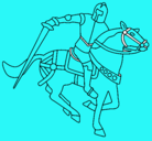 Dibujo Caballero a caballo IV pintado por danielanto