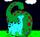 Dibujo Dinosaurios pintado por sandokan