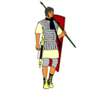 Dibujo Soldado romano pintado por adrian2366