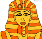 Dibujo Tutankamon pintado por victory