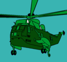 Dibujo Helicóptero al rescate pintado por heli