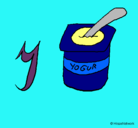 Dibujo Yogur pintado por rbecaxD