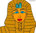 Dibujo Tutankamon pintado por rochu
