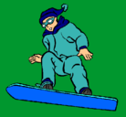 Dibujo Snowboard pintado por greiker