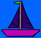 Dibujo Barco velero pintado por sebhitta