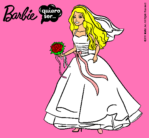 Barbie vestida de novia