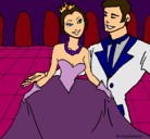 Dibujo Princesa y príncipe en el baile pintado por Dan12