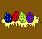 Dibujo Huevos de pascua III pintado por silvitica