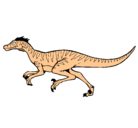 Dibujo Velociraptor pintado por dromeosaurio