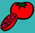 Dibujo Tomate pintado por gillianvega