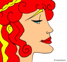 Dibujo Cabeza de mujer pintado por -sara567-