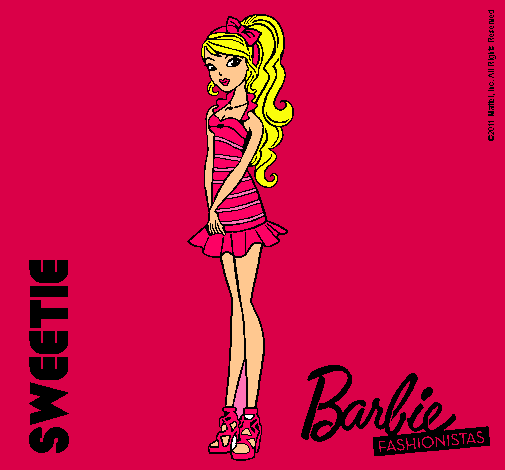 Dibujo Barbie Fashionista 6 pintado por lindahp