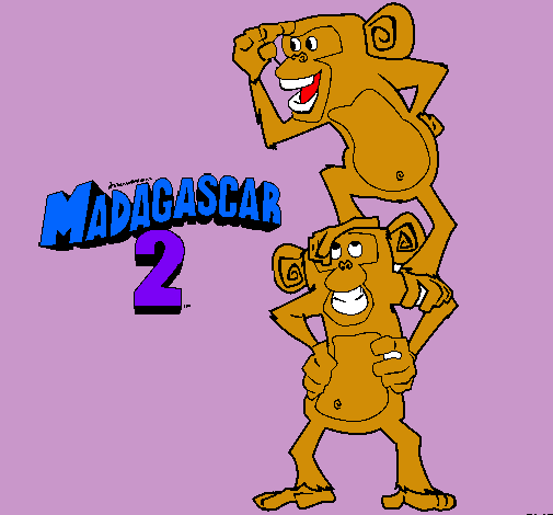 Madagascar 2 Manson y Phil