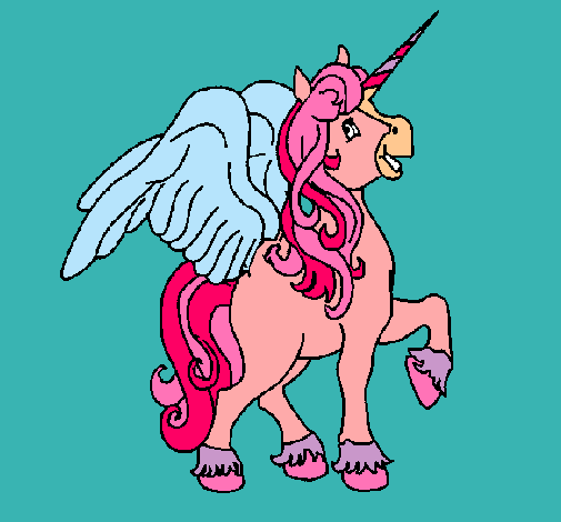 Unicornio con alas