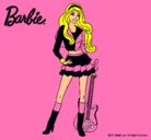 Dibujo Barbie rockera pintado por ana132543545