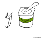 Dibujo Yogur pintado por dgff