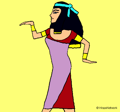Dibujo Bailarina egipcia  pintado por Andrea_00
