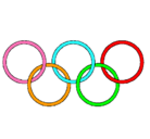 Dibujo Anillas de los juegos olimpícos pintado por MISEL