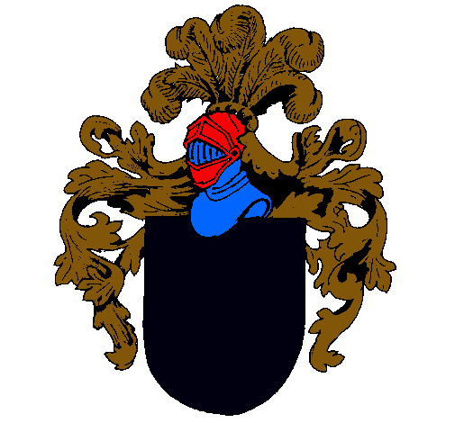 Escudo de armas y casco