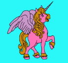 Dibujo Unicornio con alas pintado por lili_17_