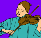 Dibujo Violinista pintado por lurdes22
