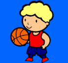 Dibujo Jugador de básquet pintado por RAMIRO