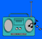 Dibujo Radio cassette 2 pintado por lurdes22