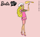 Dibujo Barbie cocinera pintado por andreinar