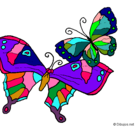 Dibujo Mariposas pintado por mareposa