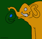Dibujo Elefante pintado por lurdes22