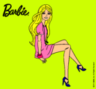 Dibujo Barbie sentada pintado por xavi-7