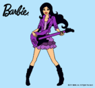 Dibujo Barbie guitarrista pintado por Amadix