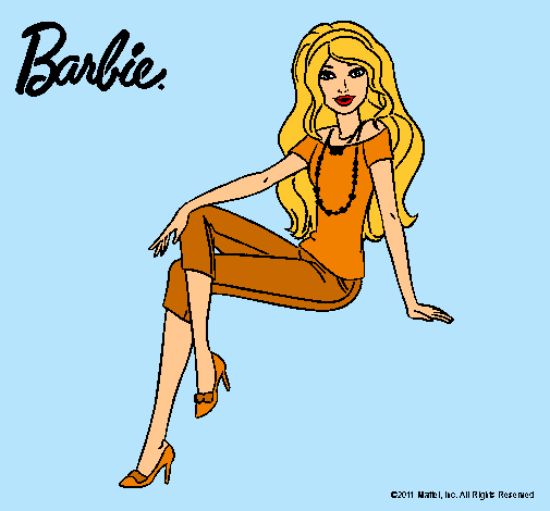 Dibujo Barbie moderna pintado por Ester