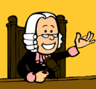 Dibujo Juez pintado por jueza