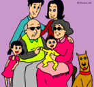 Dibujo Familia pintado por sipahu