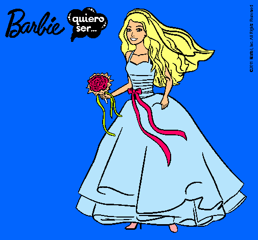 Barbie vestida de novia