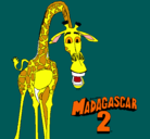 Dibujo Madagascar 2 Melman pintado por 1a2b3c4d5e6f