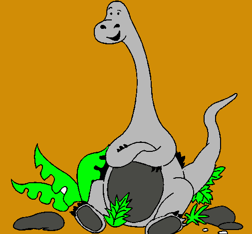 Diplodocus sentado