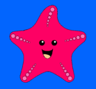 Dibujo Estrella de mar pintado por nachas
