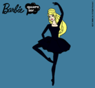 Dibujo Barbie bailarina de ballet pintado por black