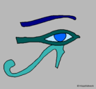 Dibujo Ojo Horus pintado por ydxcugfh