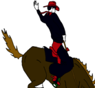 Dibujo Vaquero en caballo pintado por ftcuirf6