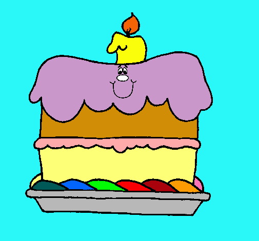 Pastel de cumpleaños