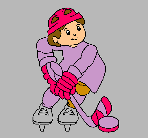 Dibujo Niño jugando a hockey pintado por ludmilita