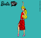 Dibujo Barbie flamenca pintado por GOTI