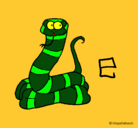 Dibujo Serpiente pintado por panxitaaaaaa